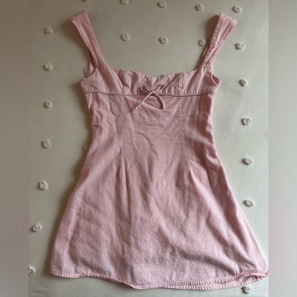 Peppermayo pink cap sleeve dress